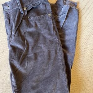 Brown corduroy skinny jeans